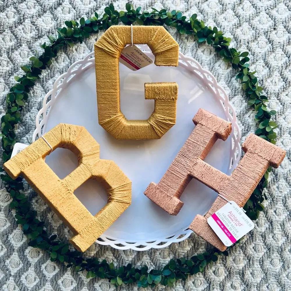 NWT Michaels Golden Yellow Textured Letter "G" Table Top Decor by Ashland - Picture 9 of 9